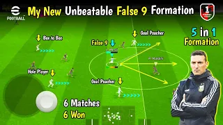 Got Surprised 😨 in My New False 9 Formation 🫴⚡ Best Formation For Rank Push 🔥 PES EMPIRE •