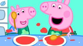 Peppa Pig Makes Pizza! | Family Kids Cartoon