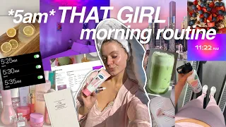 trying the VIRAL *5am* THAT GIRL morning routine (is it worth the hype?)