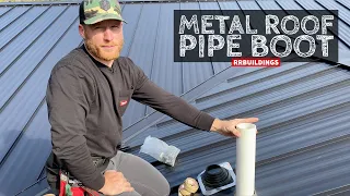 How to Install Rubber Vent Pipe Boot on Metal Roof Super Easy