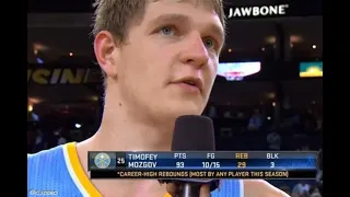 Timofey Mozgov 93 points 29 rebounds - Full Highlights (Denver Nuggets @ Golden State Warriors)