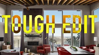 TOUGH EDIT! Window Pulls & Luminosity Masks for Living Room | Architecture Photography Tutorial