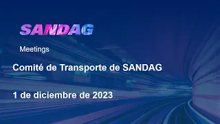 Comité de Transporte de SANDAG - 1 de diciembre de 2023
