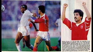 ملخص مباراة تاريخية : المغرب و تونس 2 - 2 تصفيات أولمبية 30-01-1988