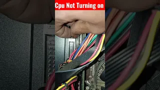 PC not Turning on⚡ CPU not starting How to fix yourself #shorts #shorts