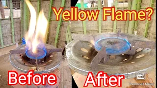 Yellow Flame Gas Burner? Do this immediately
