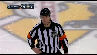 Evgeni Malkin gets game misconduct vs Flyers, refs did not see Flyers high-sticking (2 apr 2023)