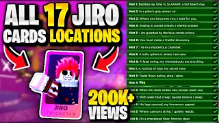 🔥*NEW* How To Find All 17 JIRO CARDS Locations In Roblox Death Ball Jiro Card Hunt