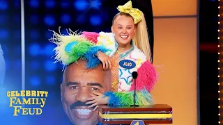 Look what JoJo Siwa brought to the Feud! | Celebrity Family Feud