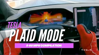 Tesla Model S Plaid Mode 0-60 MPH Compilation