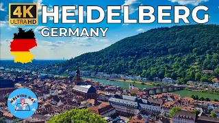 Heidelberg, Germany Walking Tour - 4K 60fps with Captions