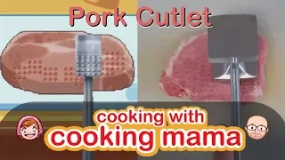 Pork Cutlet (Tonkatsu) | Cooking with Cooking Mama!