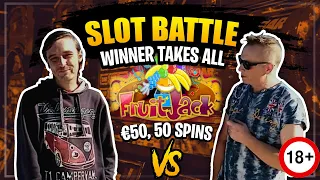 ① Slot Battle! ✅Let’s Play Slots! ✅Slot Machine Battle! ✅Big Wins ➜ Winner Takes All ⚡Jackpots ⚡