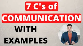 BASICS OF COMMUNICATION SKILLS (7'Cs of COMMUNICATION) PERSONALITY DEVELOPMENT | COMMUNICATION SKILL