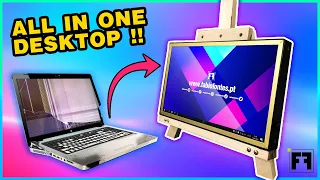 Transform a BROKEN HP LAPTOP in to an All in One PC