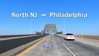 North Jersey to Philadelphia I-95 south in New Jersey & Pennsylvania i95