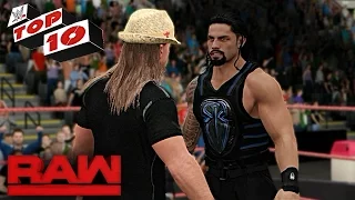 WWE 2K17 - Top 10 Raw moments: WWE Top 10, March 13, 2017