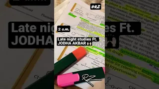 Late night studies Ft. JODHA AKBAR | Study Motivation | 🔥🔥 #motivation #neet #trending #aspirants