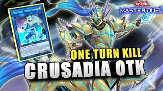 One Turn Kill Rank Gameplay! CRUSADIA OTK Cheap Budget-Friendly Build! | Yu-Gi-Oh! Master Duel