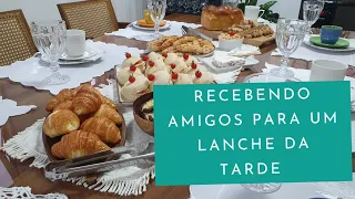 LANCHE DA TARDE RÁPIDO E FÁCIL | RECEBENDO AMIGOS | MESA POSTA| o que servir para receber amigos 💕