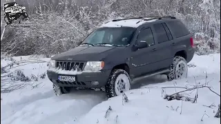 🥶Jeep Grand Cherokee 2.7CRD Quadra Drive in action 4x4 Snow Test Off-Road Drifting Maxxis Bighorn