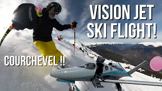 Ski Flight in a Cirrus SF50 Vision Jet to Annecy Airport to visit Courchevel and Meribel altiports