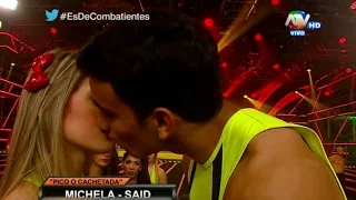 COMBATE: Michela Elías se molesta tras beso con Said Palao