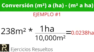 Conversión de metros cuadrados (m²) a hectáreas (ha) - (m² a ha)|PROFE RICARDO