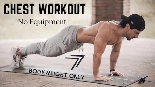 CHEST WORKOUT HOME ROUTINE | BODYWEIGHT EXERCISES | Rowan Row