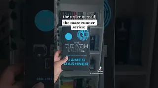 THE MAZE RUNNER BOOK SERIES ORDER #shorts #books