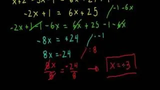Ecuaciones de 1° grado con coeficientes enteros