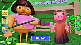 DORA BARRY'S PRISON RUN OBBY Update Roblox - All Bosses Defeated FULL GAME #roblox