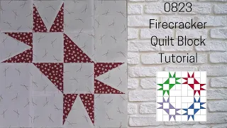 0823 Firecracker Free Quilt Block Tutorial