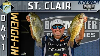 Weigh-in: Day 1 of Bassmaster Elite at Lake St. Clair