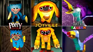 Poppy Playtime Vs Joyville Vs Garten of Banban! (monster escape round) ORIGINAL | MINECRAFT