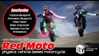 UE4 Marketplace Physics Motorcycle “Red Moto”