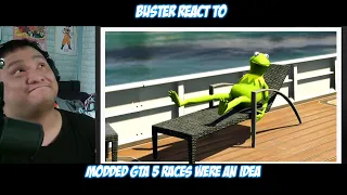 Buster Reaction to @SMii7Y  | Modded GTA 5 Races were an idea