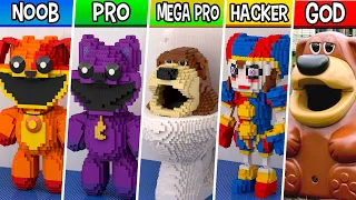 LEGO ALL Characters in Poppy Playtime Chapter 3, FNAF, Skibidi (Collection №2) : Noob, Pro, HACKER!