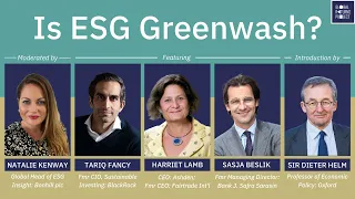 Is ESG Greenwash? | Sasja Beslik, Tariq Fancy, Harriet Lamb, Sir Dieter Helm | 12/10/21