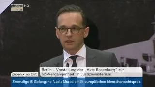 NS-Vergangenheit im Bundesjustizministerium: Heiko Maas gibt Pressekonferenz am 10.10.2016