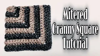 Easy Crochet Mitered Granny Square Tutorial