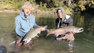 Oregon Chinook Flyfishing - INSANE Day of Winter Salmon Action! (How-To + Tips)