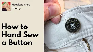 How to Sew a Button by Hand Sewing