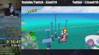 [WR] Super Mario Sunshine Jumpless All 120 Shines (100%) Speedrun in 10:37:49 - Jcool114