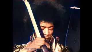 Jimi Hendrix Purple Haze - Stockholm TV Appearance. - Colourised. 1967