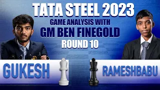 Tata Steel Round 10: Dommaraju Gukesh vs Rameshbabu Praggnanandhaa