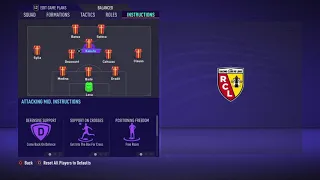 FIFA 21 Custom Tactics - Recreate  3-4-1-2 of Lens + Instructions - Replicate real system's