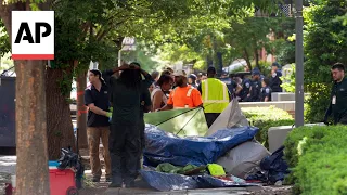 Dozens arrested at George Washington University as encampment is cleared