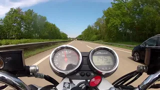 Suzuki Bandit 1250 top speed test