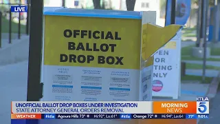 California orders GOP to remove unofficial ballot boxes